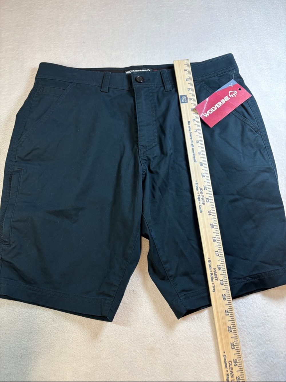 Wolverine Men's Black Cargo Work Shorts
